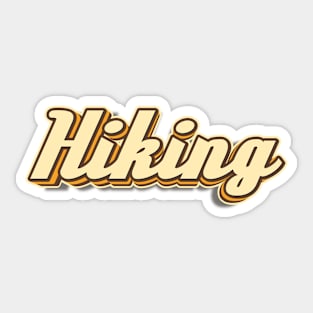 Hiking typography Sticker